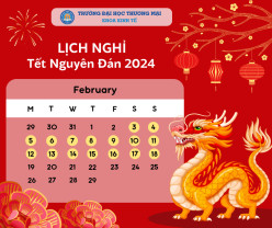 LỊCH NGHỈ TẾT NGUYÊN ĐÁN NĂM 2024