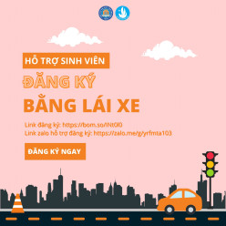 HỖ TRỢ TIẾP NHẬN ĐĂNG KÝ THI GIẤY PHÉP LÁI XE MÁY HẠNG A1 ĐỐI VỚI SINH VIÊN TRƯỜNG ĐẠI HỌC THƯƠNG MẠI